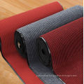 Striped surface non woven polyester floor mat flexible